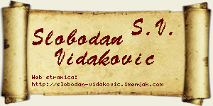 Slobodan Vidaković vizit kartica